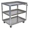 Vestil Aluminum Service Cart, 3 Shelves, 28x40, Aluminum, 660 lb Load Capacity, 3 Shelves, 27.9375" W SCA3-2840 - alternate 4